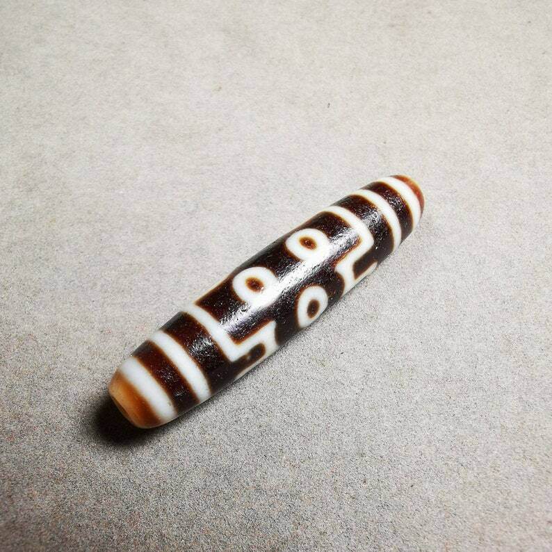 7 Eyed Dzi Bead - Gandhanra-ART