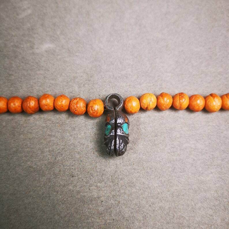Mala Counter Clip,Skull Bum Counter Clip for Prayer Beads - Gandhanra-ART