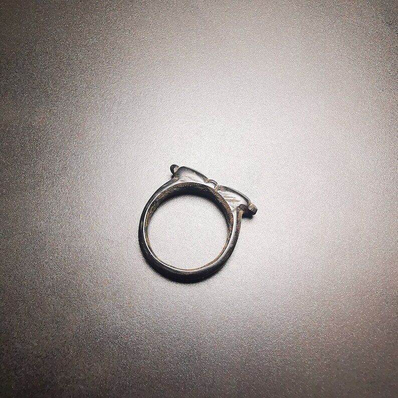 Vajra Ring,Made of Yak Horn,Buddhist Protection Jewelry - Gandhanra-ART