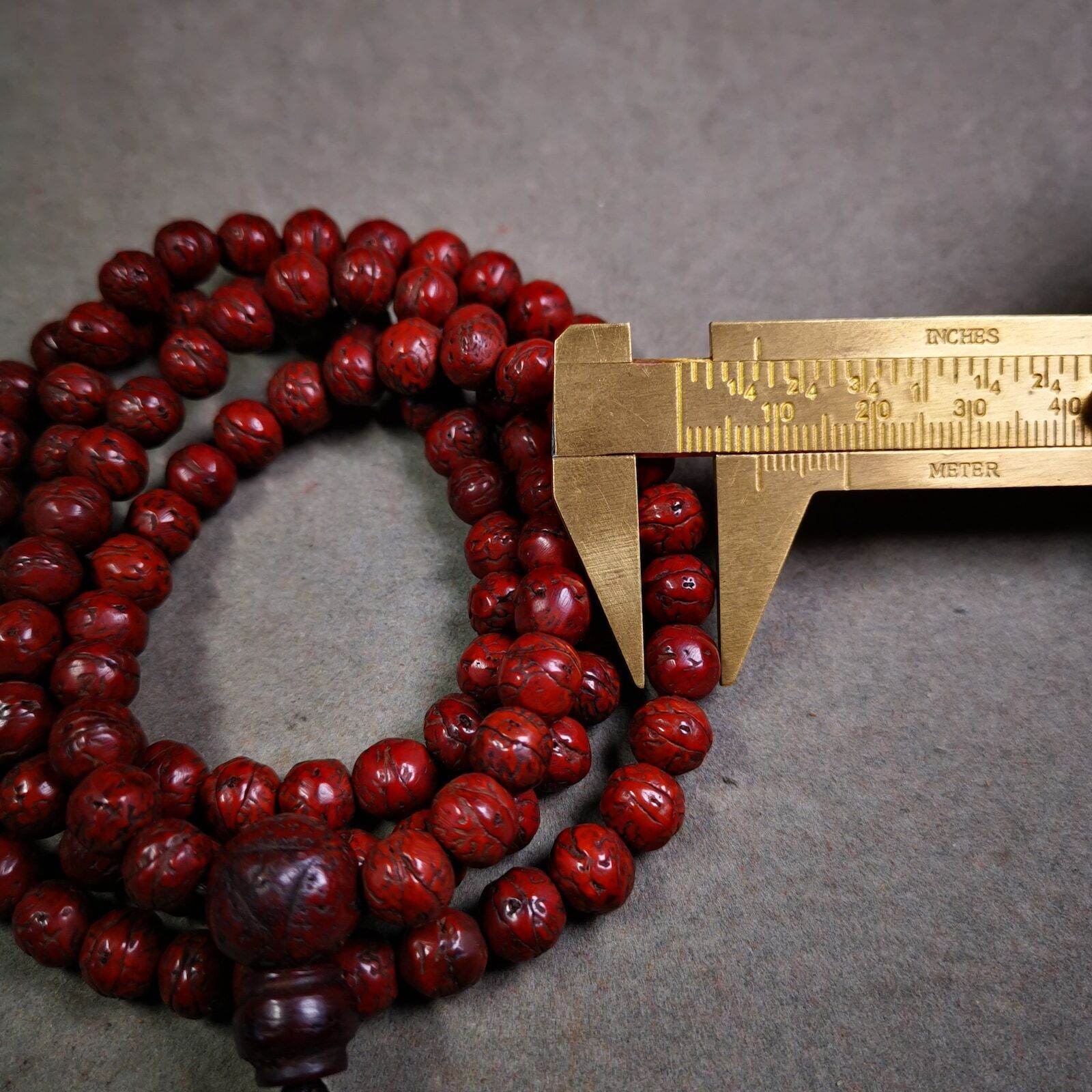 Old Mala,8.5mm Prayer Beads - Gandhanra-ART