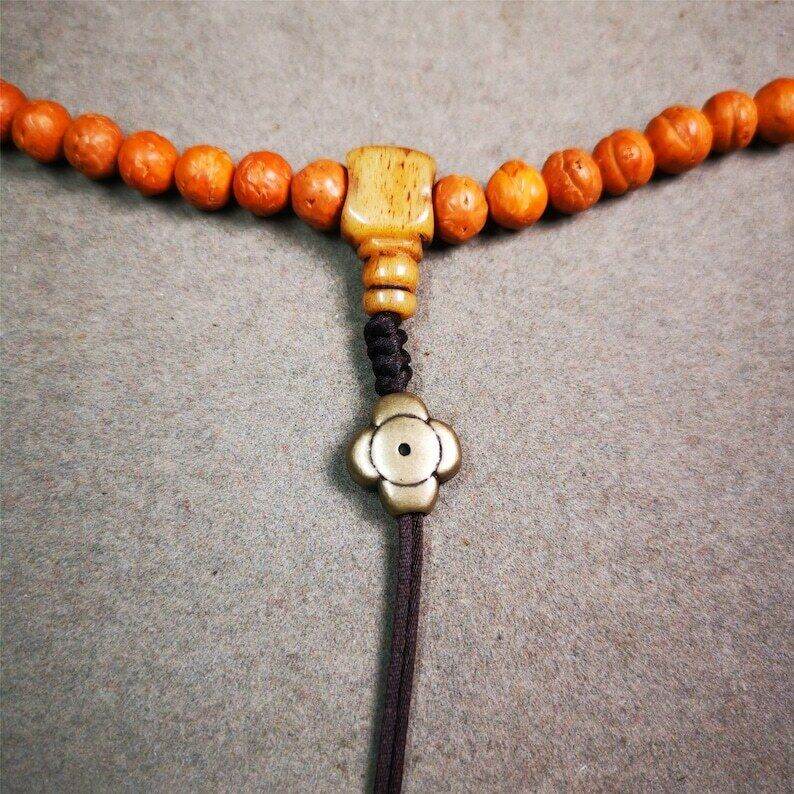 Amulet ,Gesong Flower Marker Spacer Bead for Prayer Bead,Mala - Gandhanra-ART