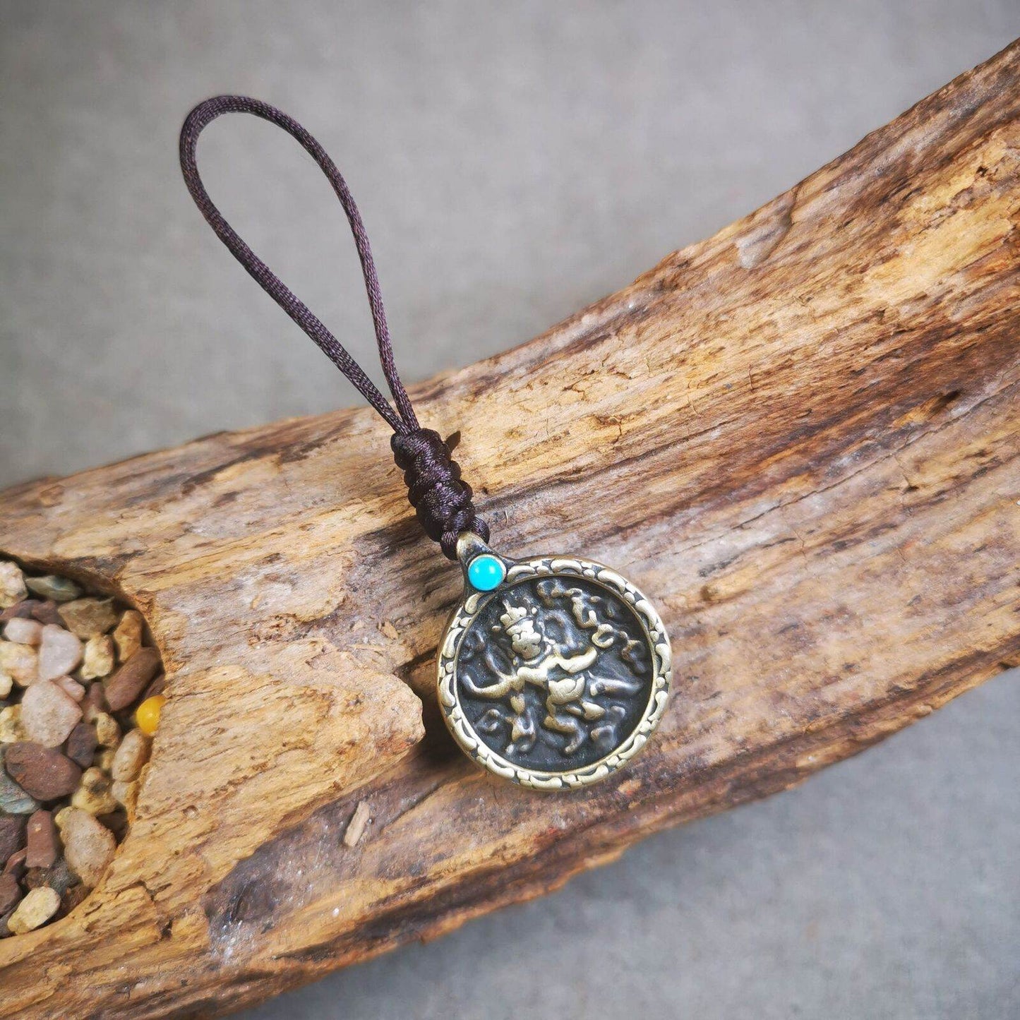 Buddhist Amulet,Bag Hanging, Garuda / Vajrapani - Gandhanra-ART