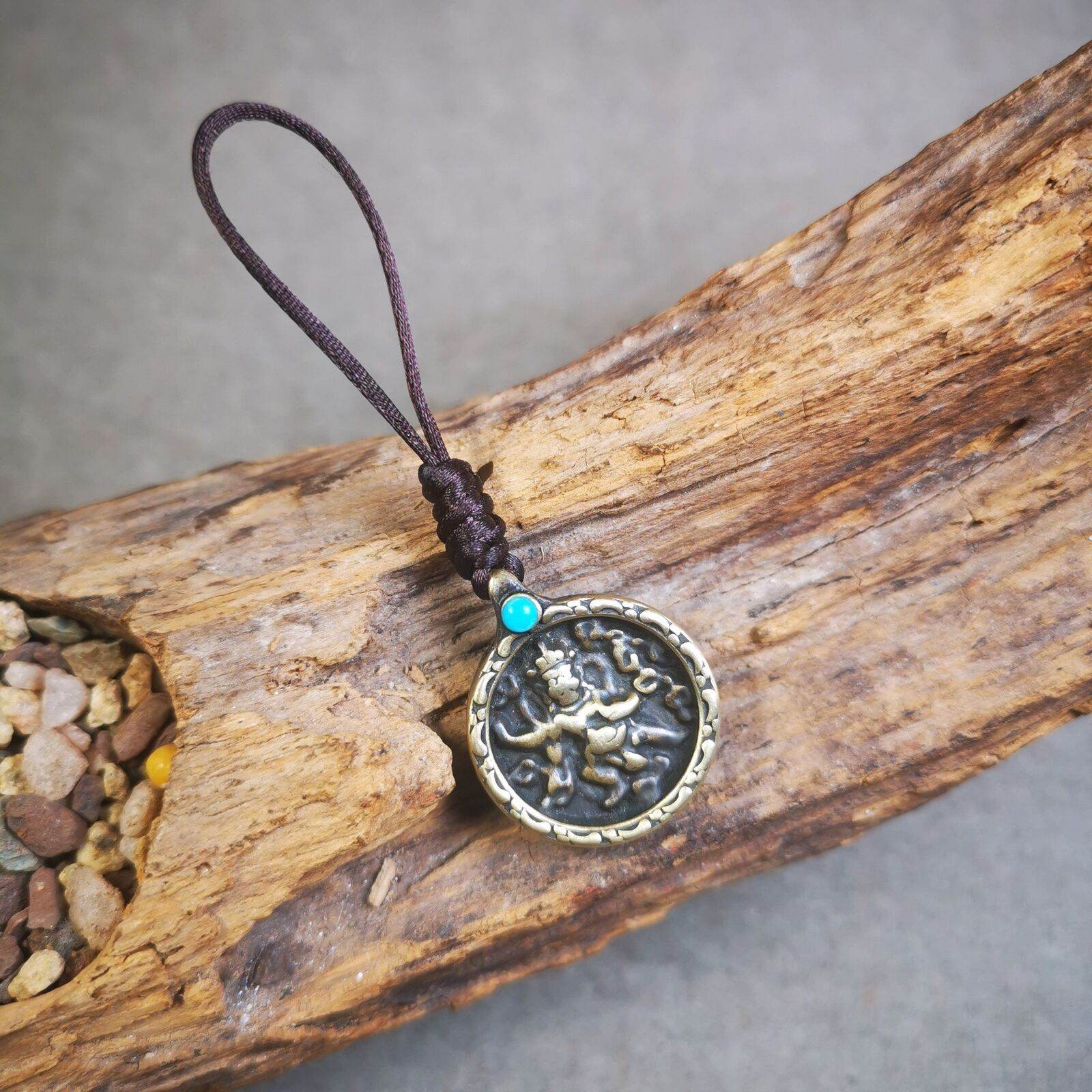 Buddhist Amulet,Bag Hanging, Garuda / Vajrapani - Gandhanra-ART
