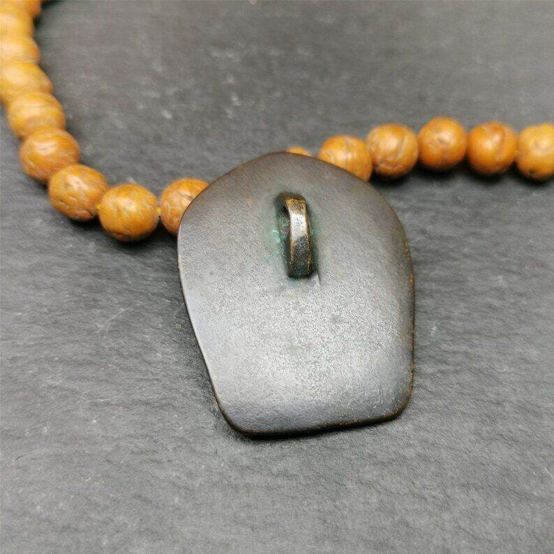 Buddhism Kalacakra-vajra Amulet Badge,60 years old - Gandhanra-ART