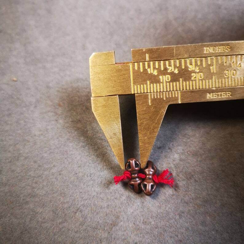 Amulet Pendant,Mini Vajra and Dorje Bell, Mala Accessories - Gandhanra-ART