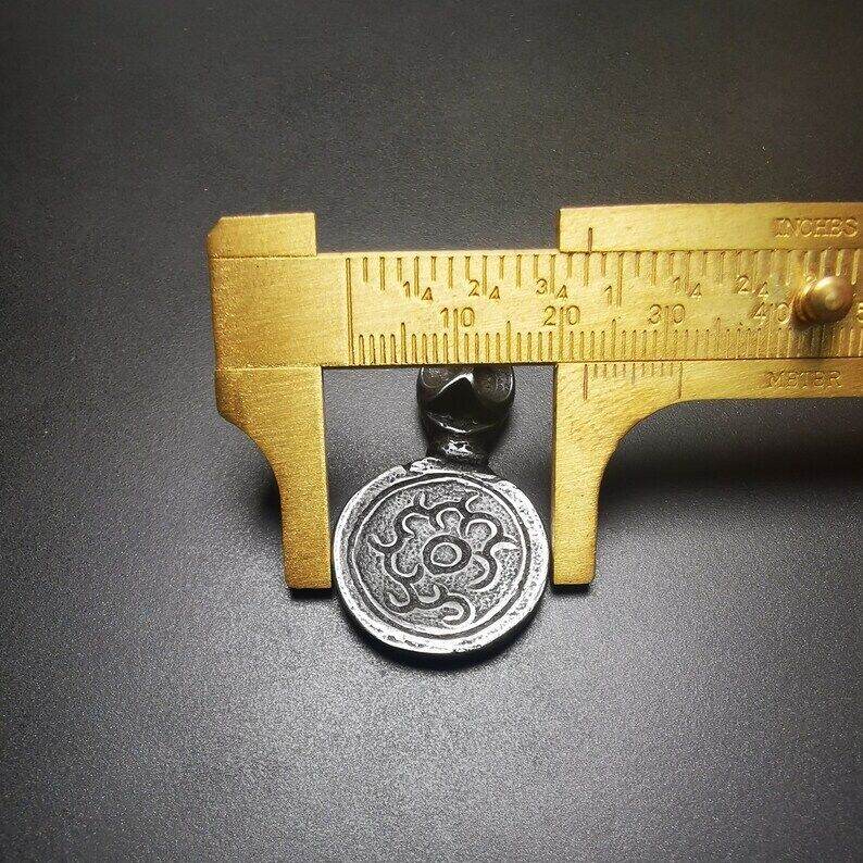 Gandhanra Handmade Tibetan Buddhist Amulet,Skull Sitavana and Flame Pendant - Gandhanra-ART