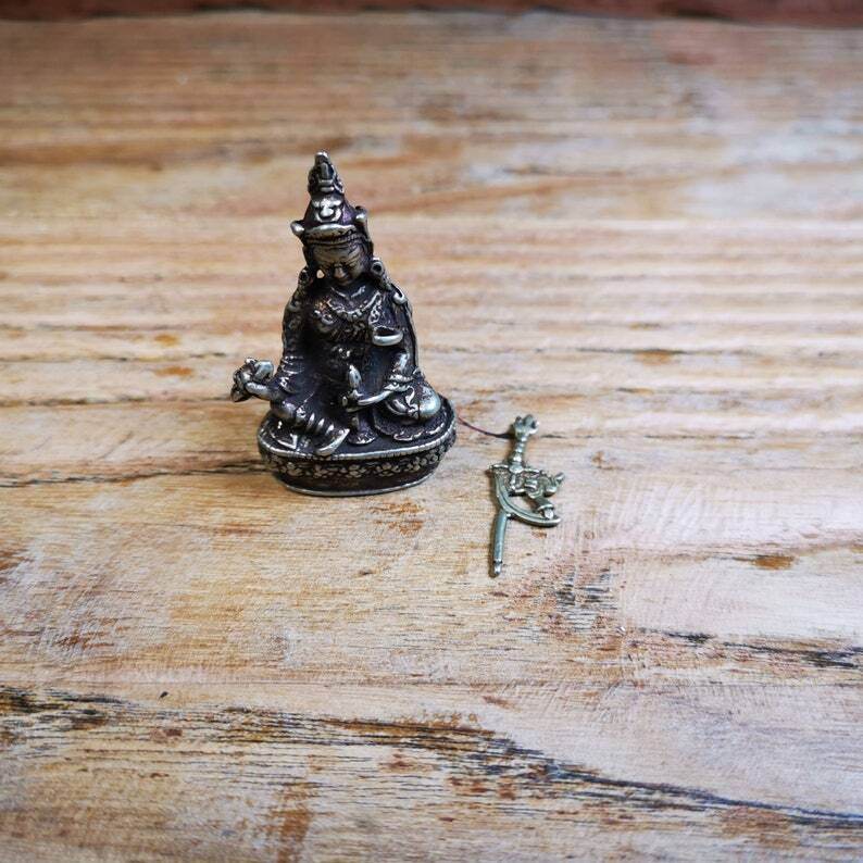 Gandhanra Antique Tibetan Buddha Statue,Padmasambhava,Guru Rinpoche - Gandhanra-ART