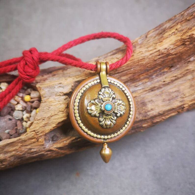 Acient Gau Ghau Shrine, Tibetan Buddhist Altar Amulet Pendant - Gandhanra-ART