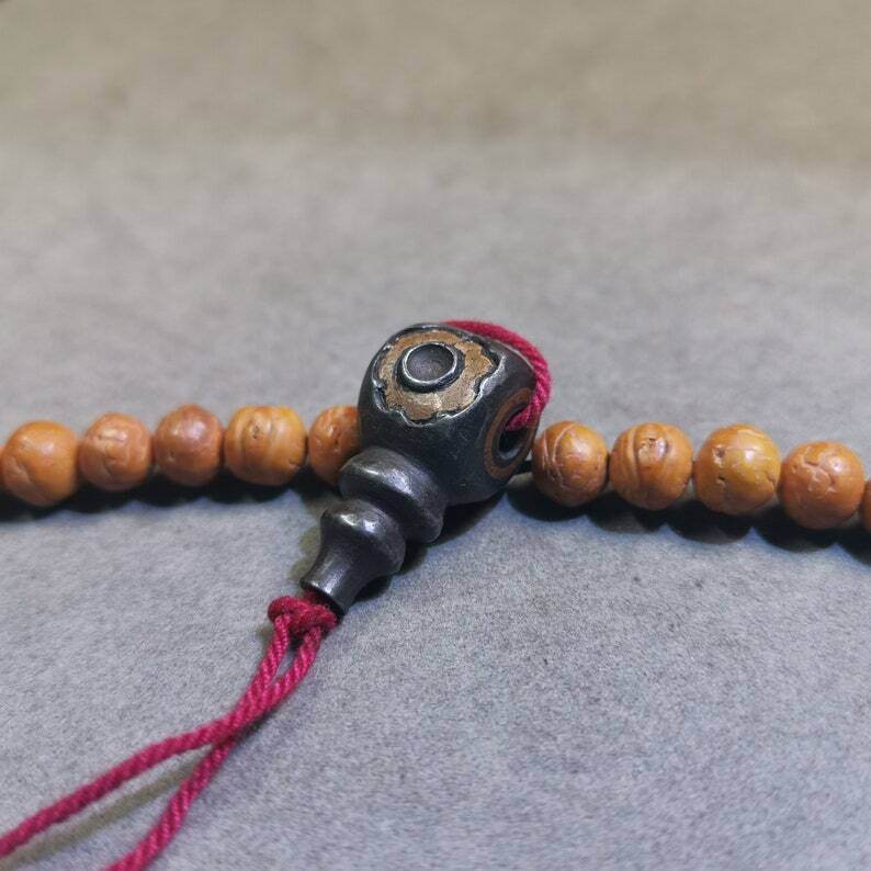 Mala Guru Bead, T-drilled 3-Hole Connector Bead - Gandhanra-ART