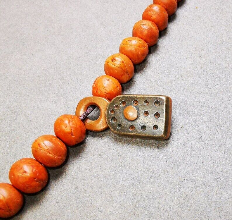 Tibetan Buddhist Mala Pendant,Mantra Dot Charm Amulet for Prayer Beads