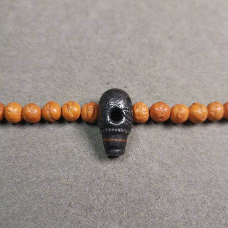 Mala Guru Bead, T-drilled 3-Hole Connector Bead - Gandhanra-ART