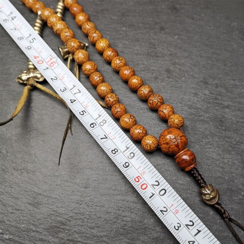 108 Dragon Eye Bodhi Prayer Beads 0.35"
