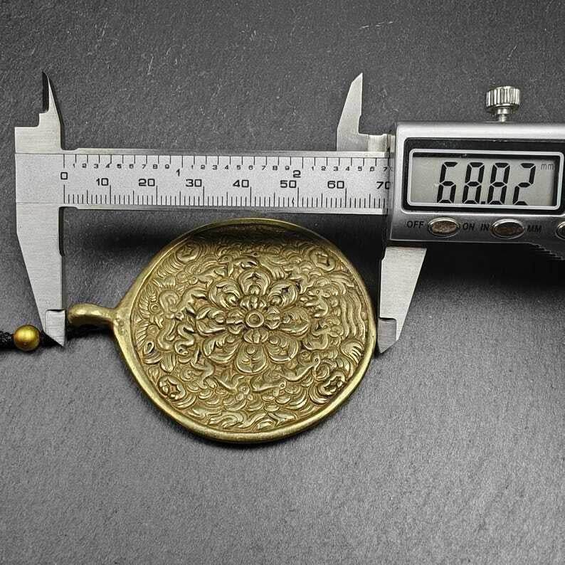 Mandala Flower Amulet Melong Mirror Pendant - Gandhanra-ART