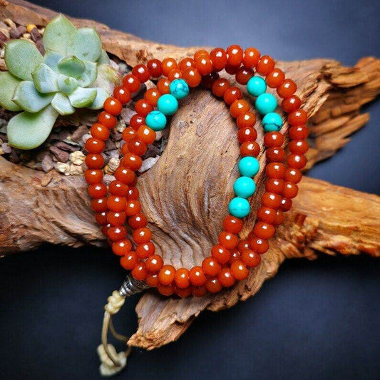 Yak Bone 108 Mala,6mm Prayer Beads - Gandhanra-ART