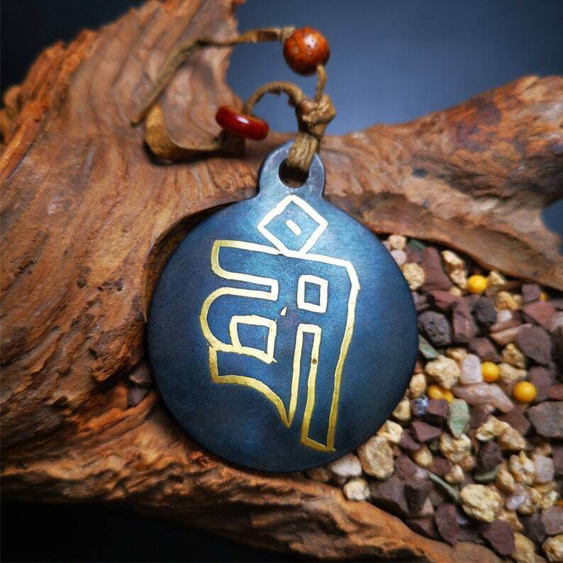 Amulet,Melong,SIPAHO,Mandala Badge,Cross Vajra Pattern - Gandhanra-ART