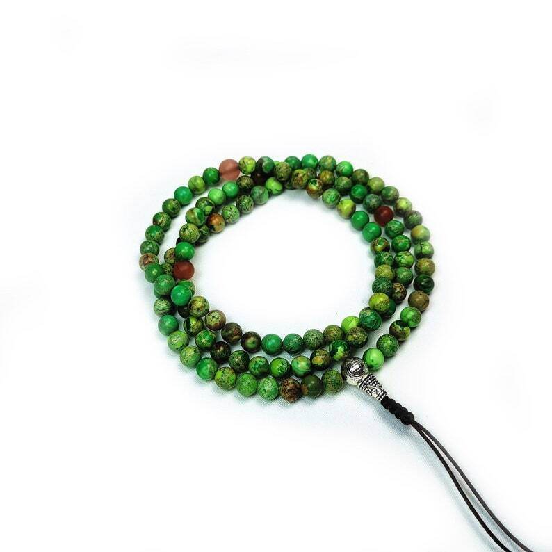Siliceous Rock Beads Mala for Women - Gandhanra-ART