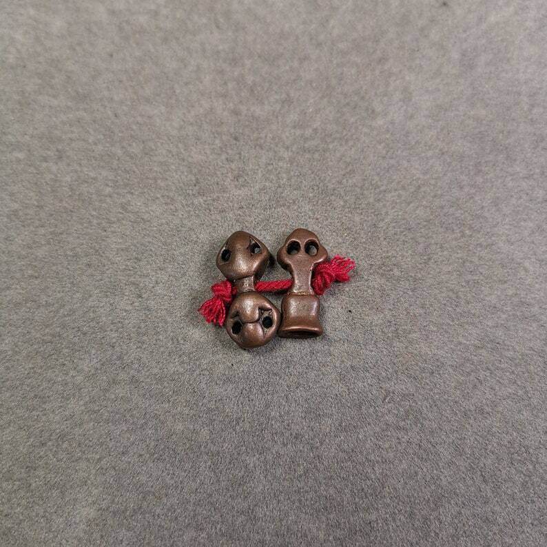 Amulet Pendant,Mini Vajra and Dorje Bell, Mala Accessories - Gandhanra-ART