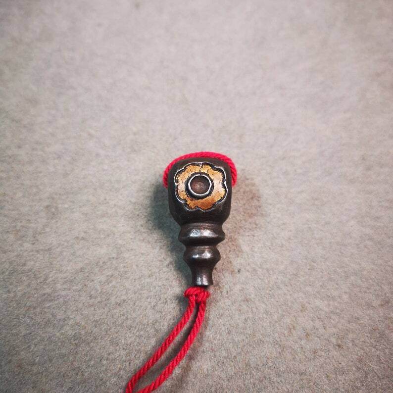 Mala Guru Bead, T-drilled 3-Hole Connector Bead - Gandhanra-ART