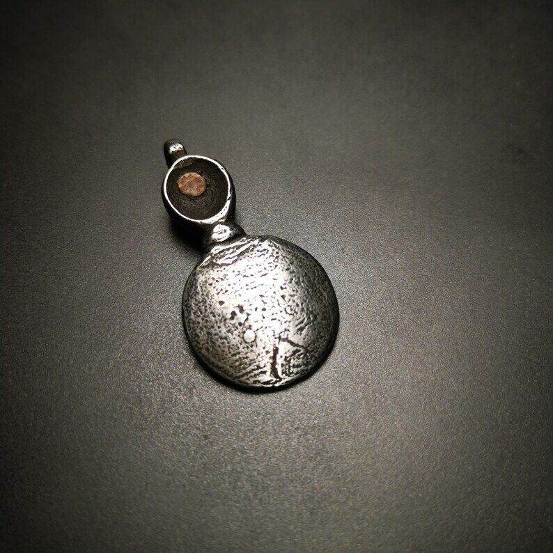 Gandhanra Handmade Tibetan Buddhist Amulet,Skull Sitavana and Flame Pendant - Gandhanra-ART
