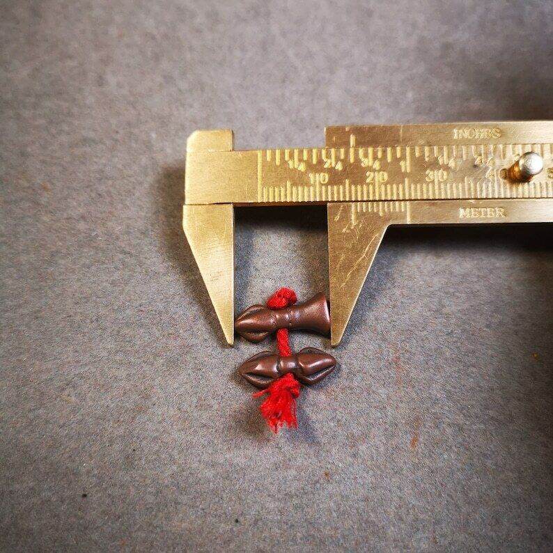 Amulet Pendant,Mini Vajra and Dorje Bell, Mala Accessories - Gandhanra-ART