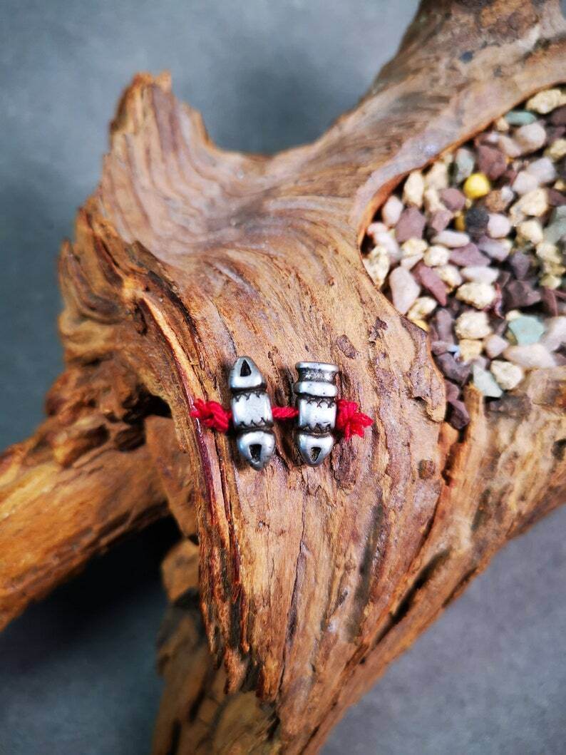 Amulet Pendant,Mini Vajra and Dorje Bell, Mala Accessories - Gandhanra-ART