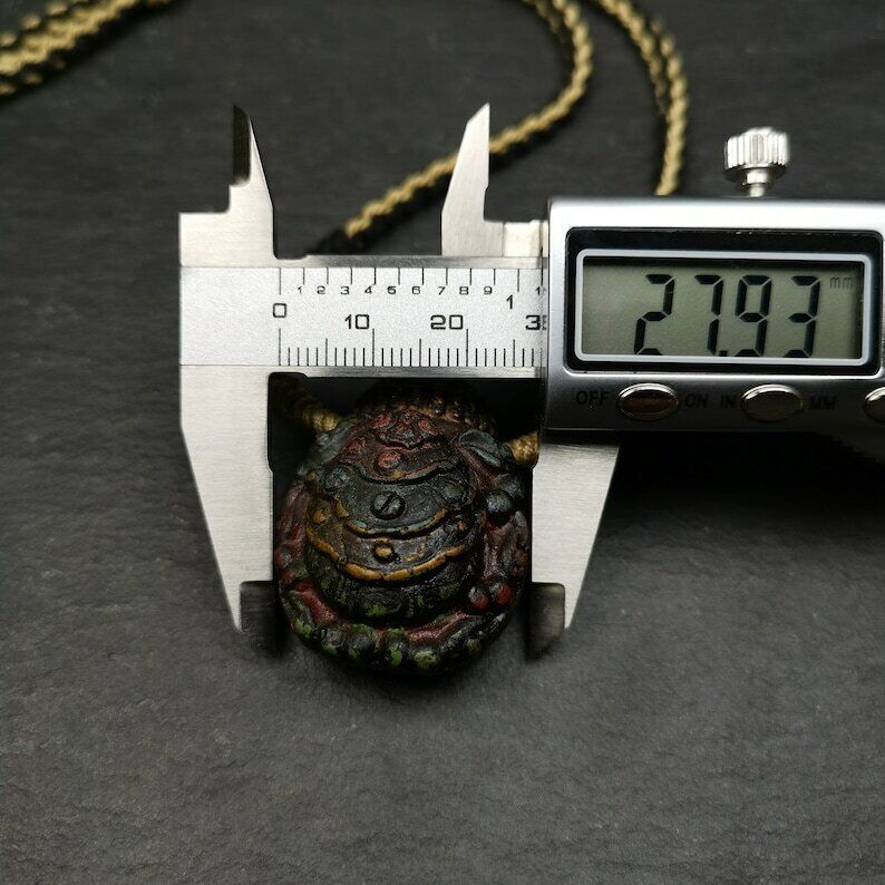 Old Tibetan Tsa Tsa Mold Amulet, Scorpion Guru of Padmasambhava