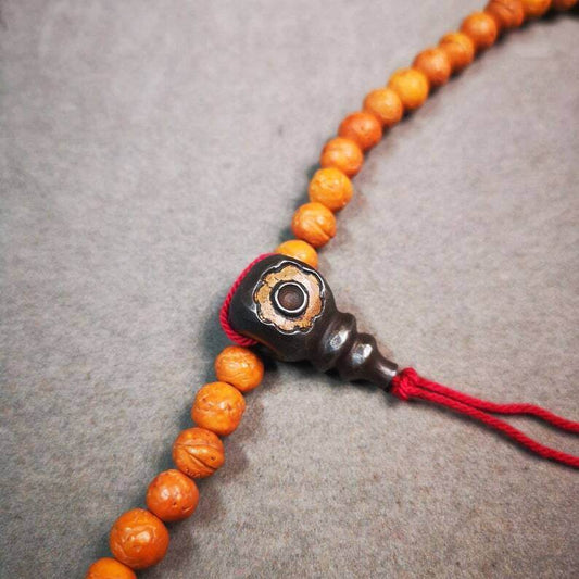 Mala Guru Bead, T-drilled 3-Hole Connector Bead - Gandhanra-ART