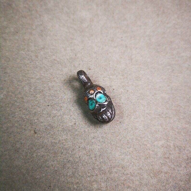 Mala Counter Clip,Skull Bum Counter Clip for Prayer Beads - Gandhanra-ART