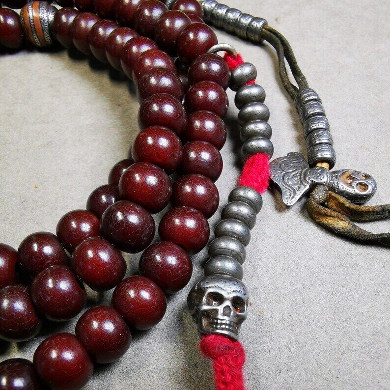 108 10 mm Bodhi-Wurzel-Mala, 89,4 cm