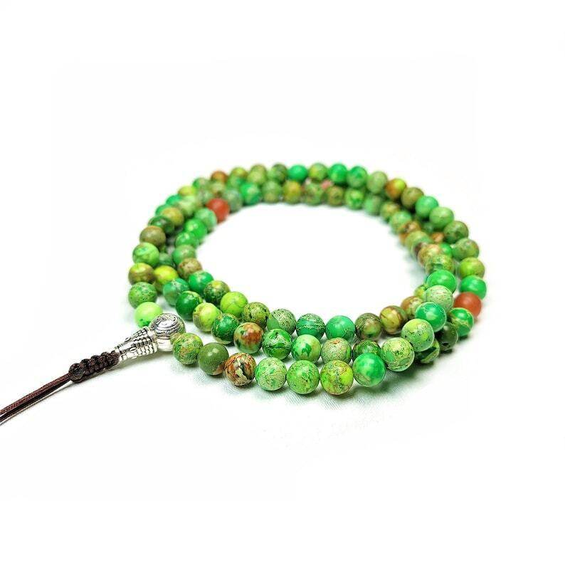 Siliceous Rock Beads Mala for Women - Gandhanra-ART