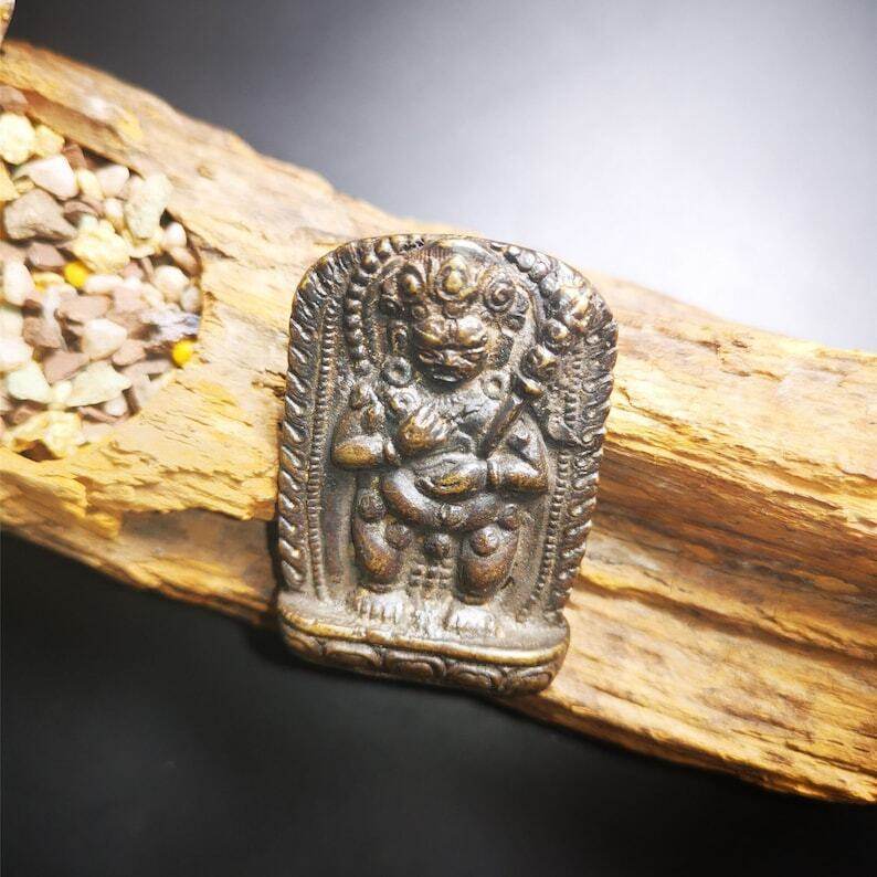 Buddhist Statue,Original Mahakala,Made of Thokcha - Gandhanra-ART
