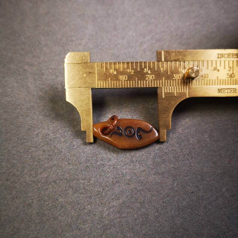 Yak Bone Carved Mani Jewel Prayer Bead Pendant - Gandhanra-ART