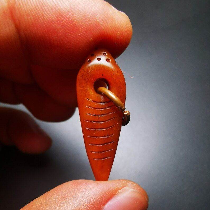 Yak Bone Amulet Vajra Kila(Dorje Phurba) for Mala,Prayer Beads - Gandhanra-ART