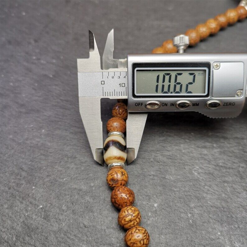108 Dragon Eyes Bodhi Prayer Beads 0.35"