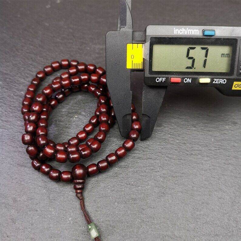 Rosewood Beads Mala,Prayer Beads Necklace - Gandhanra-ART