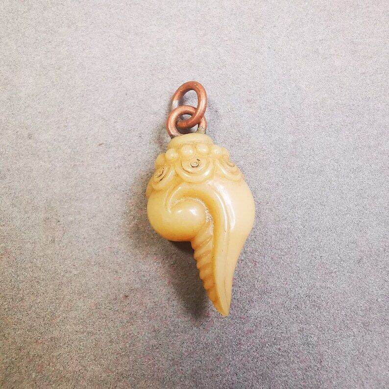 Yak Bone Amulet,Shankha - Gandhanra-ART