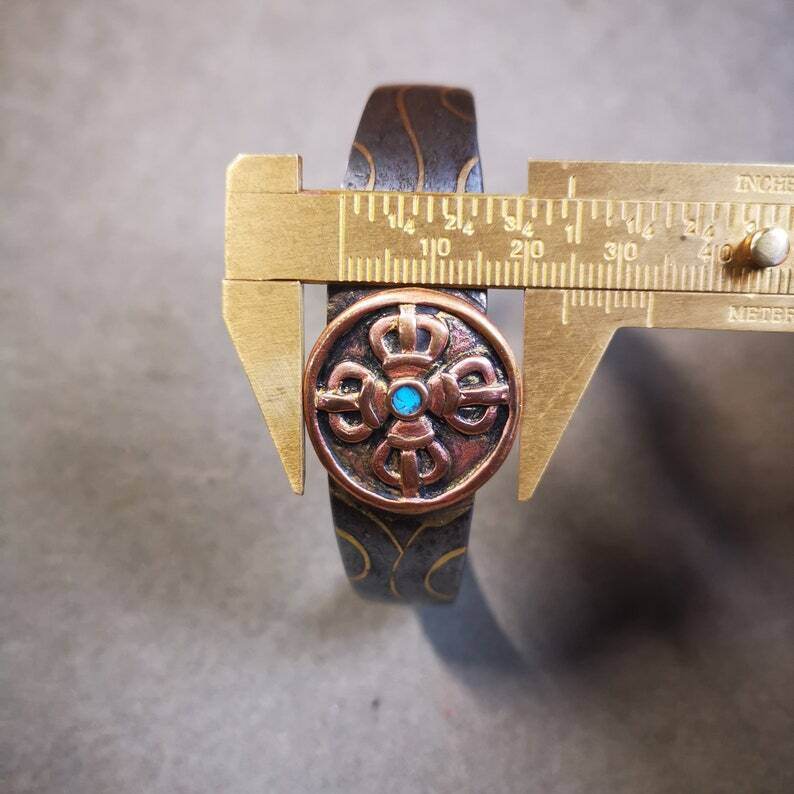 Bangle,Unique Cross Vajra Cuff Bracelet,Protection Jewelry - Gandhanra-ART