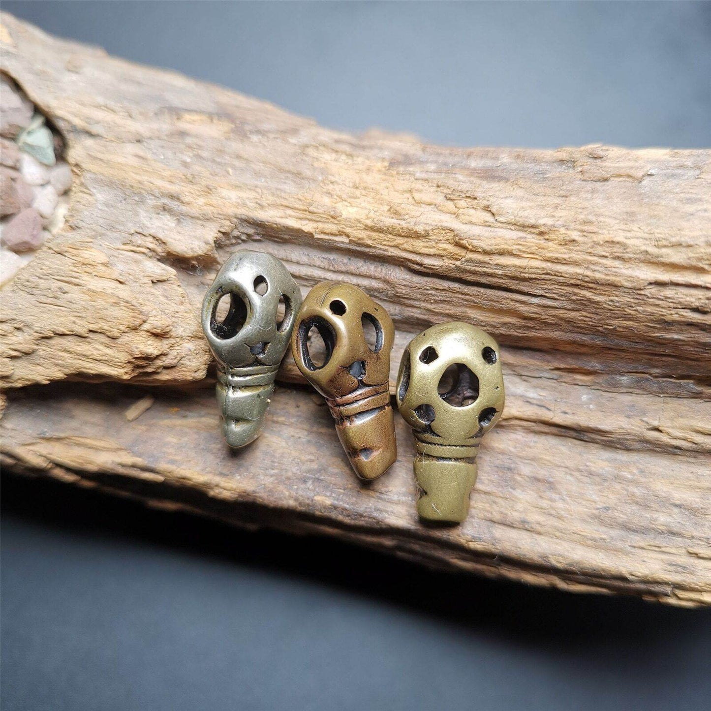 Guru Bead,T-drilled 3-Hole Bead Connector for Mala,Prayer Bead - Gandhanra-ART