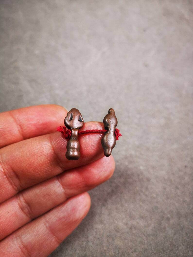 Amulet Pendant,Mini Vajra and Dorje Bell, Mala Accessories - Gandhanra-ART