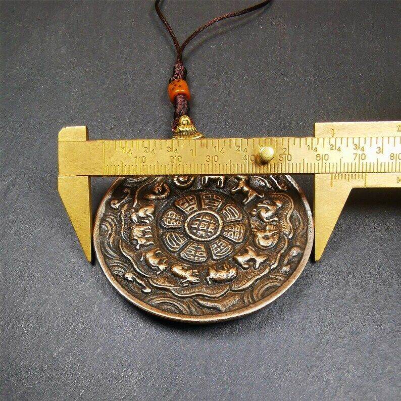 Amulet,Melong Mirror, SIPAHO(srid pa ho),Jiugong Bagua Badge - Gandhanra-ART