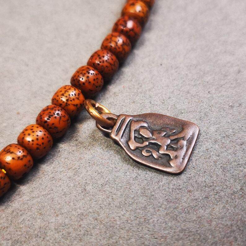 Mala Pendant,Vajrapani Amulet for Prayer Beads - Gandhanra-ART