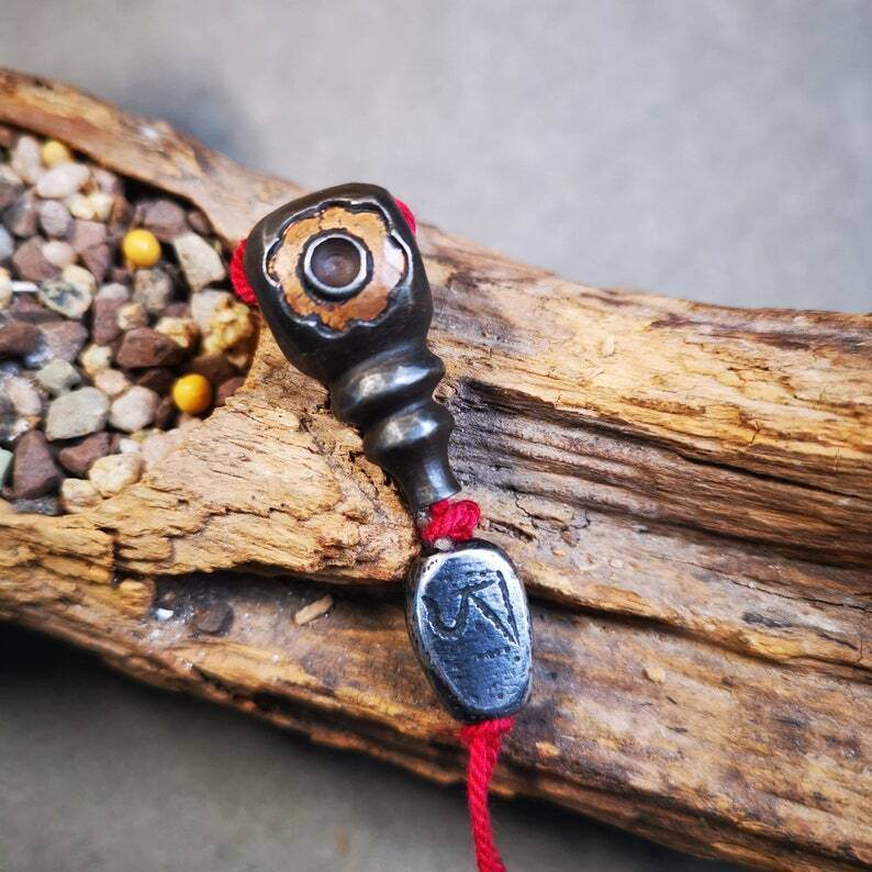 Guru Bead,T-drilled 3-Hole Bead for Prayer Bead - Gandhanra-ART