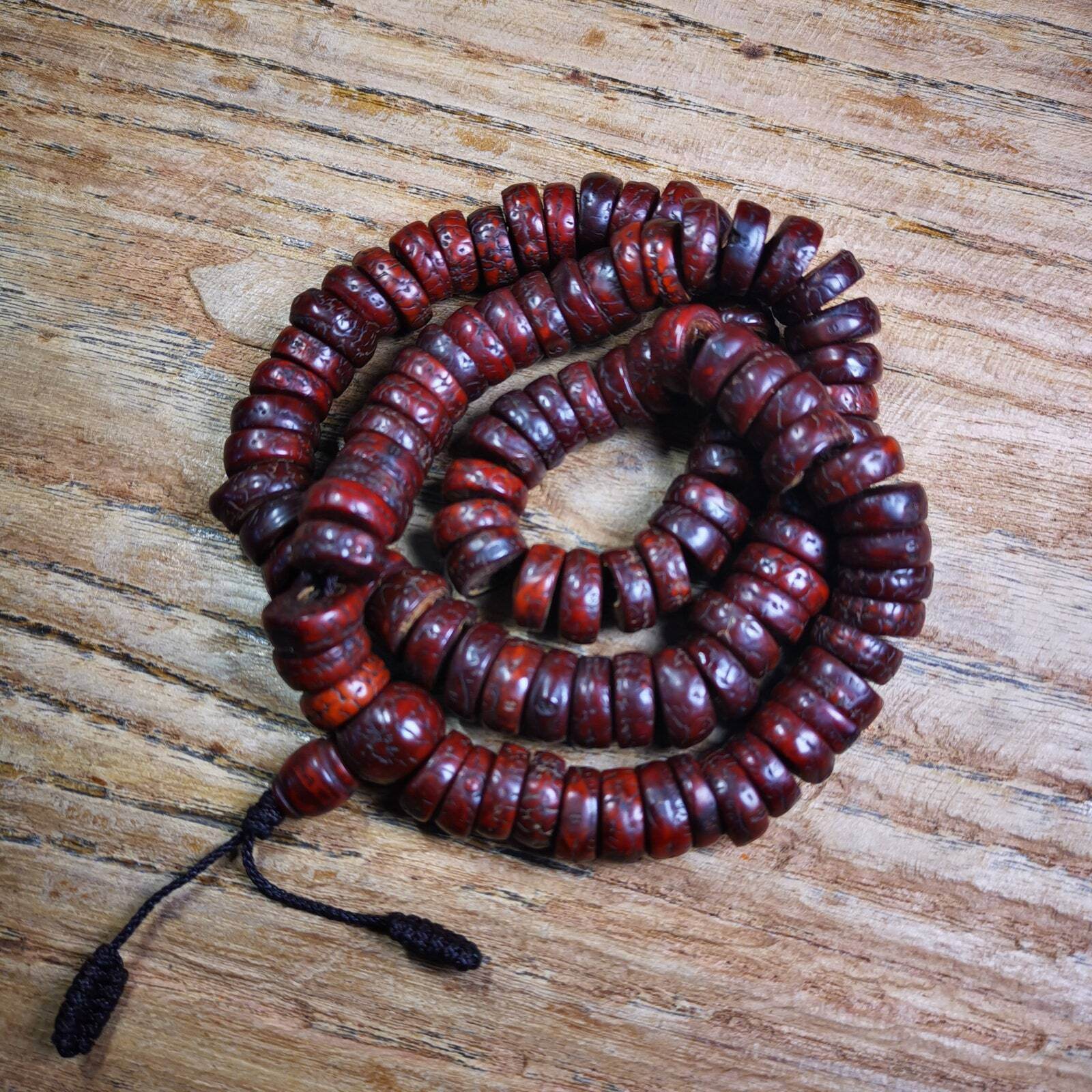 108 Bodhi Bead Mala,Old Prayer Beads Necklace - Gandhanra-ART