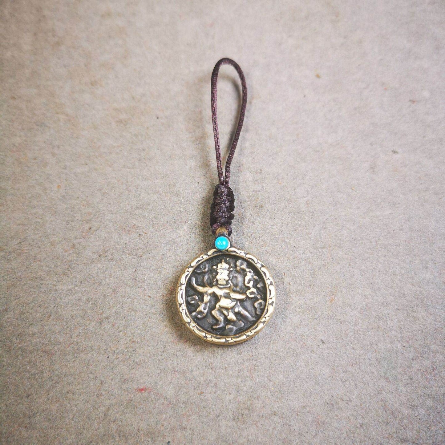 Buddhist Amulet,Bag Hanging, Garuda / Vajrapani - Gandhanra-ART