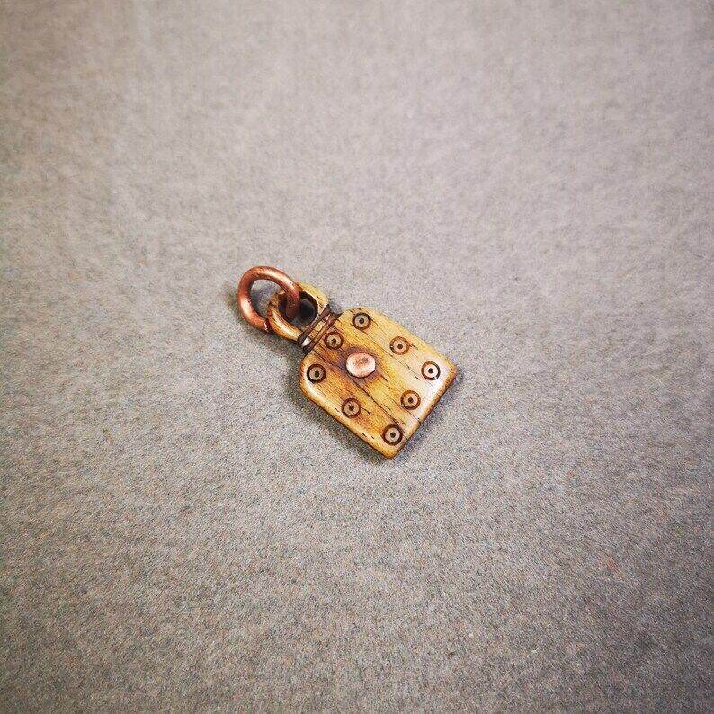 Yak Bone Carved Mantra Dot Prayer Bead Pendant - Gandhanra-ART