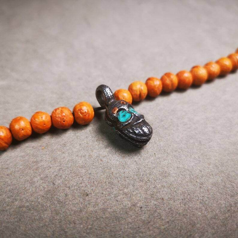 Mala Counter Clip,Skull Bum Counter Clip for Prayer Beads - Gandhanra-ART