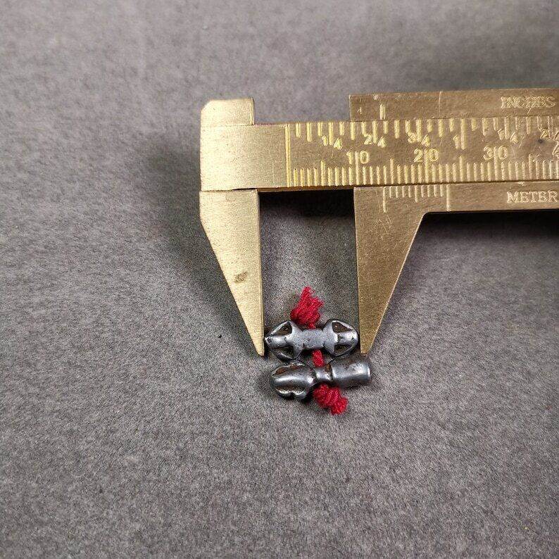 Handmade Tibetan Amulet Pendant,Mini Vajra and Dorje Bell, Mala Accessories - Gandhanra-ART