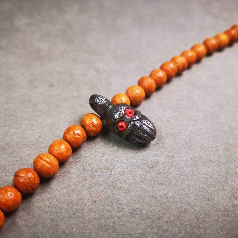 Mala Counter Clip,Skull Bum Counter Clip for Prayer Beads - Gandhanra-ART