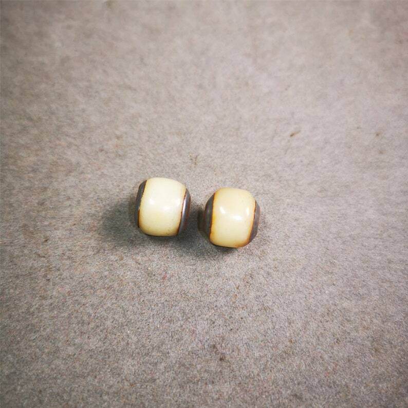 Mala Spacer Bead,Yak Bone Marker Beads for Prayer Beads Necklace - Gandhanra-ART