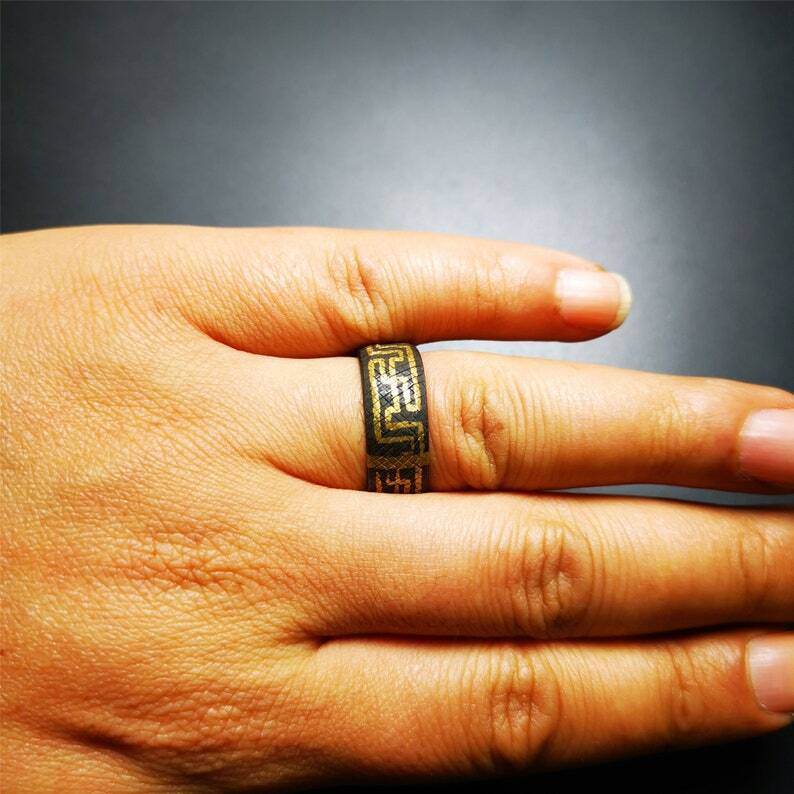 Gandhanra Unique Handmade Tibetan Ring,Made of Gold Filled and Silver Filled - Gandhanra-ART